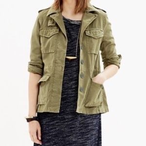 Madewell Outbound Military Jacket Love Drab Size Small